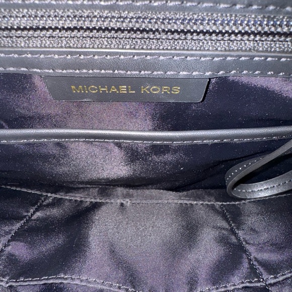 MICHAEL  KORS Black Nylon Polly Medium Backpack with Gold Zippers NEW with TAGS main image 5